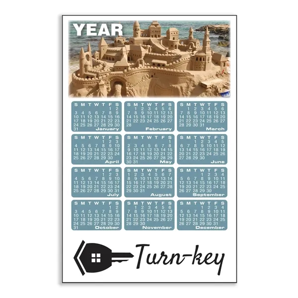 Customizable XL flexible magnet with calendar and square corners.... from ASI 54040 Fey Promo / Magna-Tel by Fey