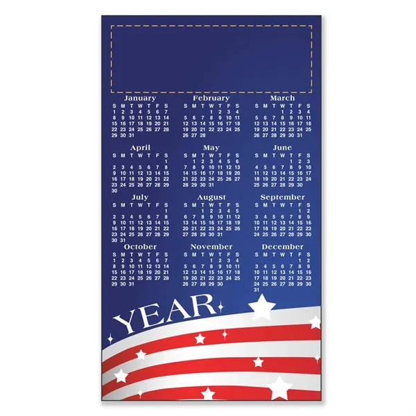 Large, flexible, non-toxic, magnetic, calendar measuring 7"H x 4"W with 20... from ASI 54040 Fey Promo / Magna-Tel by Fey