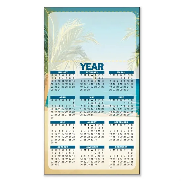 7"H x 4"W non-toxic, flexible calendar magnet with 30 Mil thickness... from ASI 54040 Fey Promo / Magna-Tel by Fey