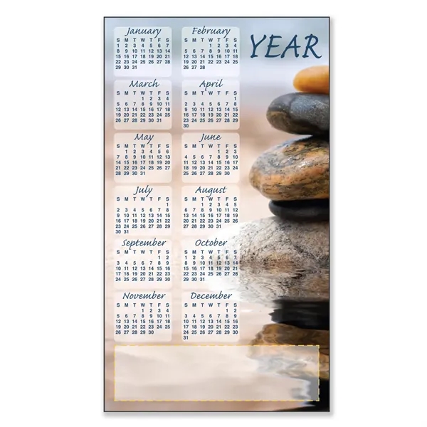 7"H x 4"W non-toxic, flexible calendar magnet with 30 Mil thickness... from ASI 54040 Fey Promo / Magna-Tel by Fey