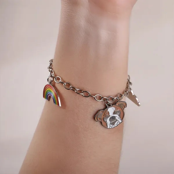 Custom Diestruck 4 Charm Bracelet on a 9" chain. Up to... from ASI 61966 HPG / BCG Creations HPG Gold