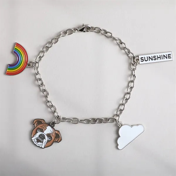 Custom Diestruck 4 Charm Bracelet on a 9" chain. Up to... from ASI 61966 HPG / BCG Creations HPG Gold