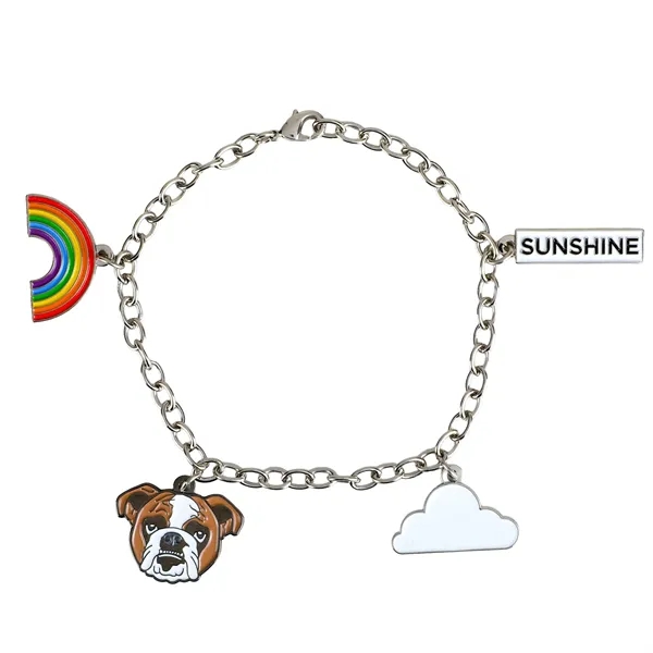 Custom Diestruck 4 Charm Bracelet on a 9" chain. Up to... from ASI 61966 HPG / BCG Creations HPG Gold