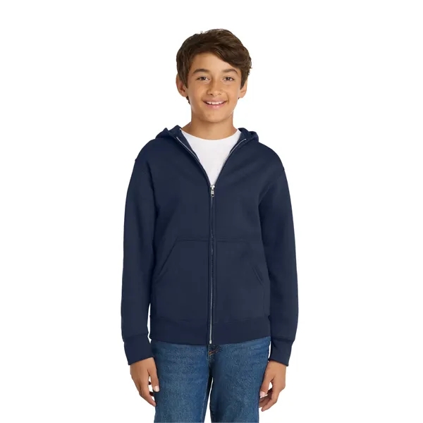 Port & Company - Youth Core Fleece Full-Zip Hooded Sweats...... from ASI 84863 SanMar