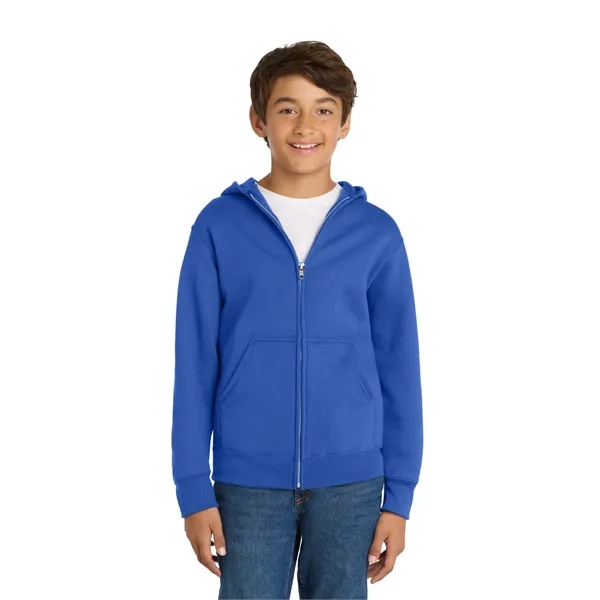 Port & Company - Youth Core Fleece Full-Zip Hooded Sweats...... from ASI 84863 SanMar