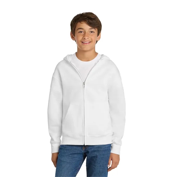 Port & Company - Youth Core Fleece Full-Zip Hooded Sweats...... from ASI 84863 SanMar