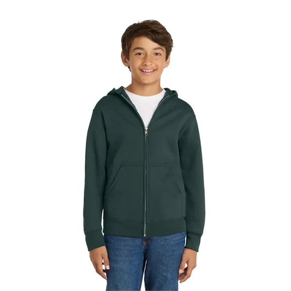 Port & Company - Youth Core Fleece Full-Zip Hooded Sweats...... from ASI 84863 SanMar