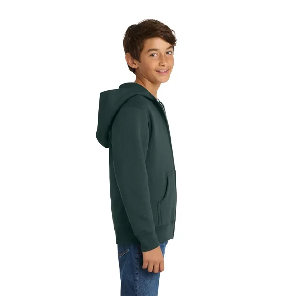 Port & Company - Youth Core Fleece Full-Zip Hooded Sweats...... from ASI 84863 SanMar