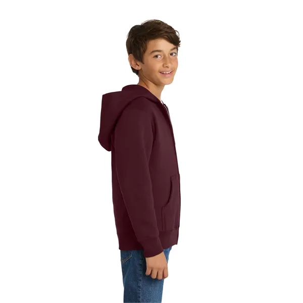 Port & Company - Youth Core Fleece Full-Zip Hooded Sweats...... from ASI 84863 SanMar