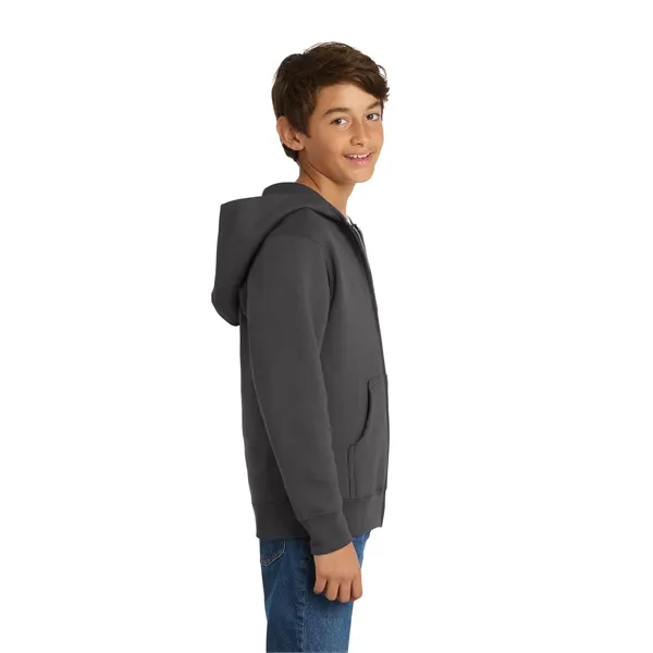 Port & Company - Youth Core Fleece Full-Zip Hooded Sweats...... from ASI 84863 SanMar