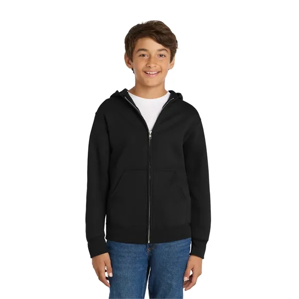 Port & Company - Youth Core Fleece Full-Zip Hooded Sweats...... from ASI 84863 SanMar