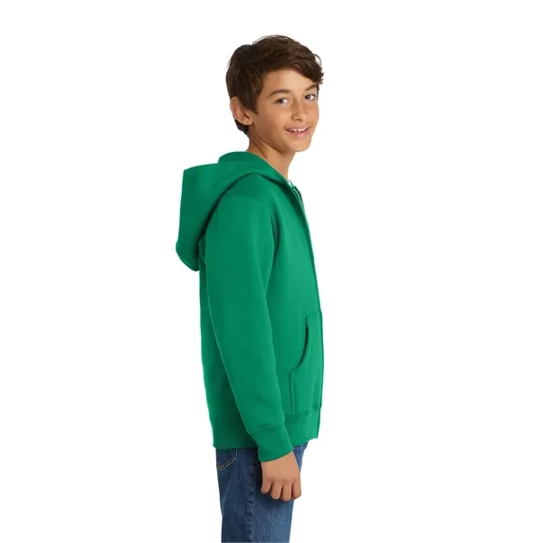 Port & Company - Youth Core Fleece Full-Zip Hooded Sweats...... from ASI 84863 SanMar