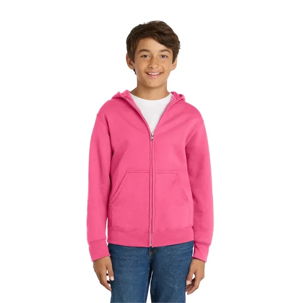 Port & Company - Youth Core Fleece Full-Zip Hooded Sweats...... from ASI 84863 SanMar