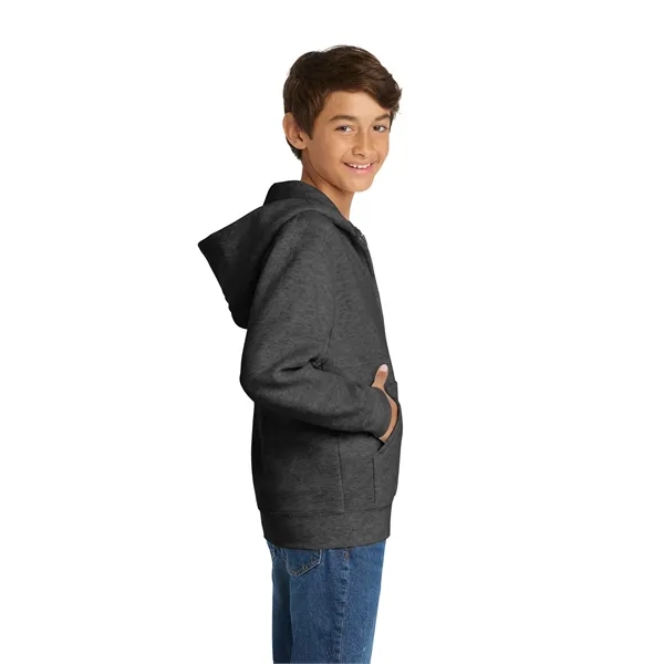 Port & Company - Youth Core Fleece Full-Zip Hooded Sweats...... from ASI 84863 SanMar