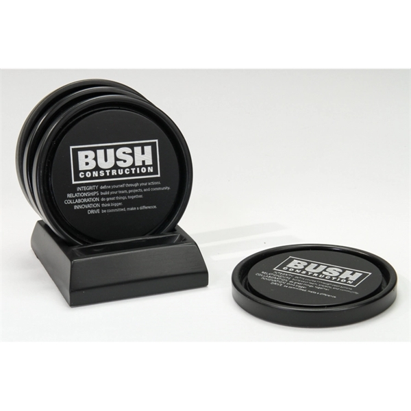 Four piece double rimmed coaster set with a base.... from ASI 89860 StoneyCreek / StoneyCreek®