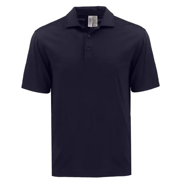 Men's polo with short sleeves, three-button placket, self-fabric neck trim, and... from ASI 47965 Cutter & Buck