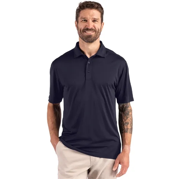 Men's polo with short sleeves, three-button placket, self-fabric neck trim, and... from ASI 47965 Cutter & Buck