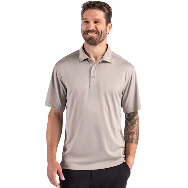 Men's polo with short sleeves, three-button placket, self-fabric neck trim, and... from ASI 47965 Cutter & Buck