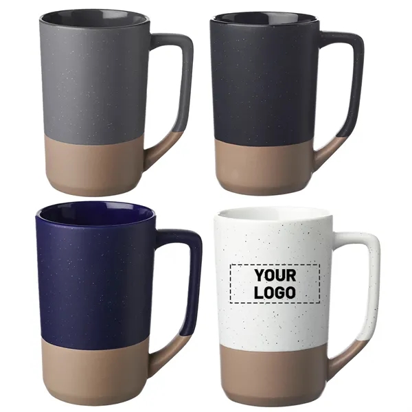 Two-tone ceramic mug with speckled glaze of 17 oz. capacity plus... from ASI 37218 Athena Promo (tm)