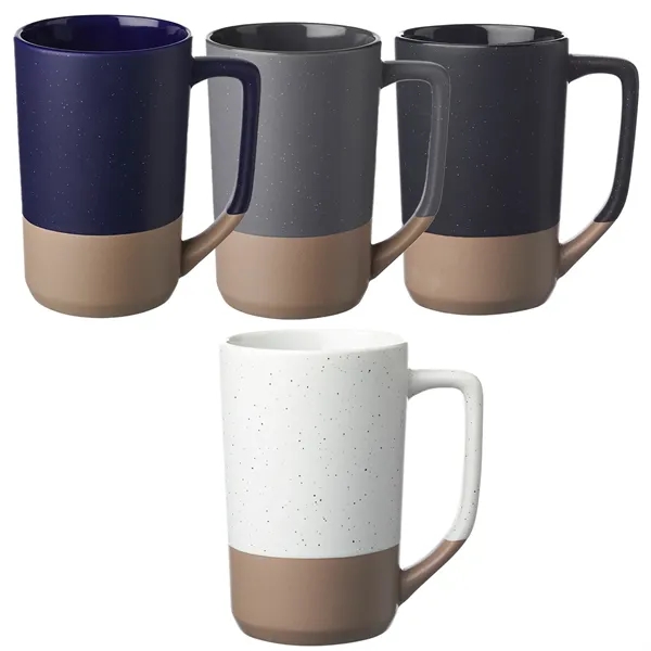 Two-tone ceramic mug with speckled glaze of 17 oz. capacity plus... from ASI 37218 Athena Promo (tm)