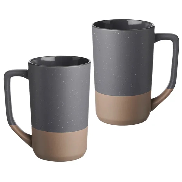 Two-tone ceramic mug with speckled glaze of 17 oz. capacity plus... from ASI 37218 Athena Promo (tm)