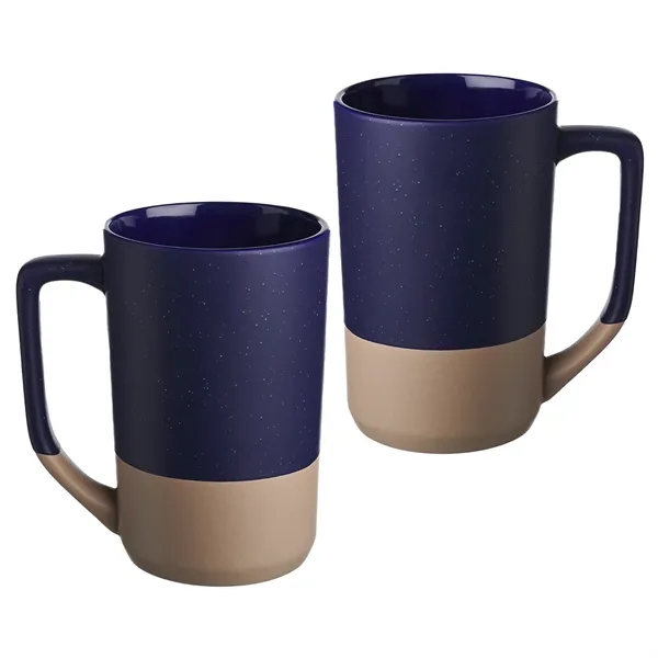 Two-tone ceramic mug with speckled glaze of 17 oz. capacity plus... from ASI 37218 Athena Promo (tm)