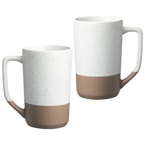 Two-tone ceramic mug with speckled glaze of 17 oz. capacity plus... from ASI 37218 Athena Promo (tm)