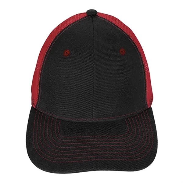 Mid-Profile Accent Mesh Snapback Cap... from ASI 40480 Koozie Group