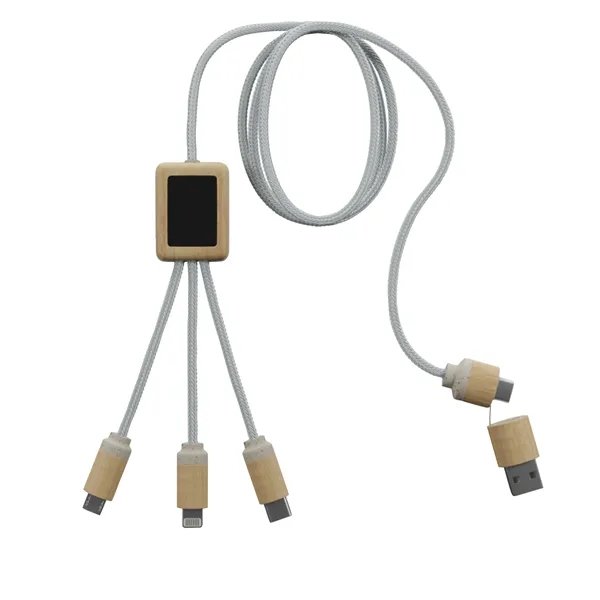 SCX Design™ 5-in-1 Bamboo Charging Cable 2A... from ASI 40480 Koozie Group