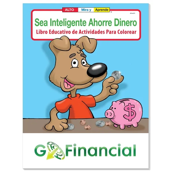 Coloring Book: Be Smart, Save Money (Spanish)... from ASI 40480 Koozie Group