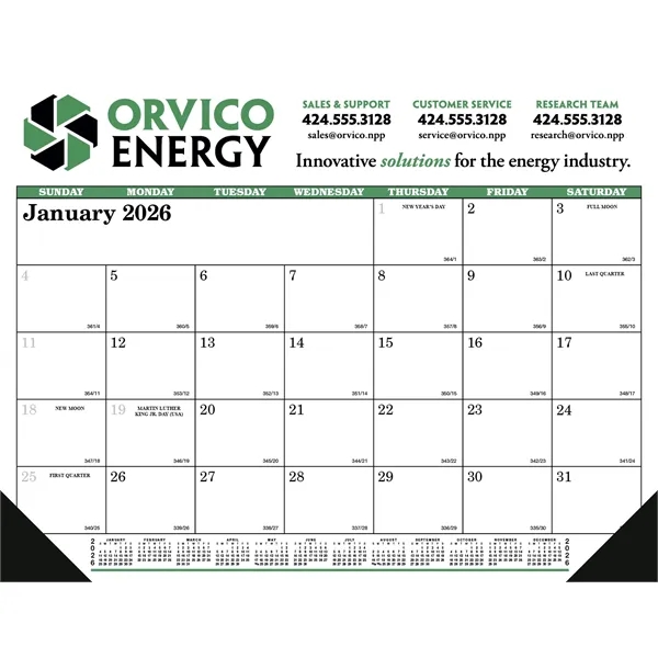 Skinner & Kennedy™ Desk Pad Calendar... from ASI 40480 Koozie Group