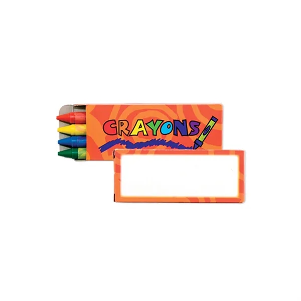 Pack of 4 colored crayons in a box with 1 color... from ASI 37218 Athena Promo (tm)