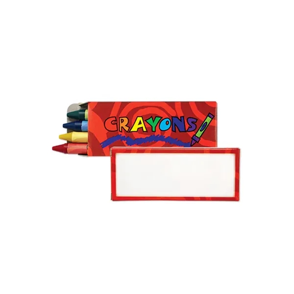 Pack of 4 colored crayons in a box with 1 color... from ASI 37218 Athena Promo (tm)