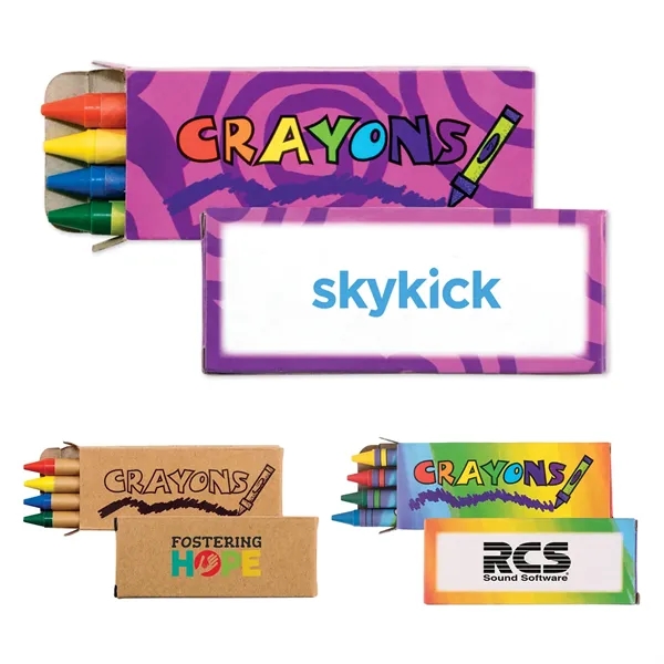 Pack of 4 colored crayons in a box with 1 color... from ASI 37218 Athena Promo (tm)
