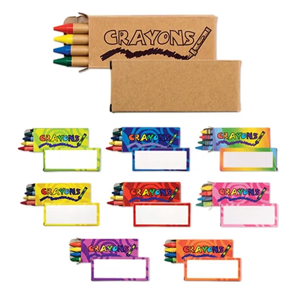 Pack of 4 colored crayons in a box with 1 color... from ASI 37218 Athena Promo (tm)