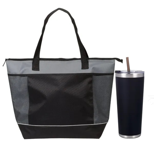 Shopping Tote with Snacks... from ASI 89971 Stuff A Mug