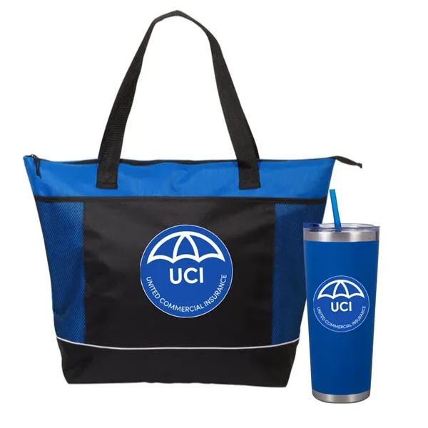 Shopping Tote with Snacks... from ASI 89971 Stuff A Mug