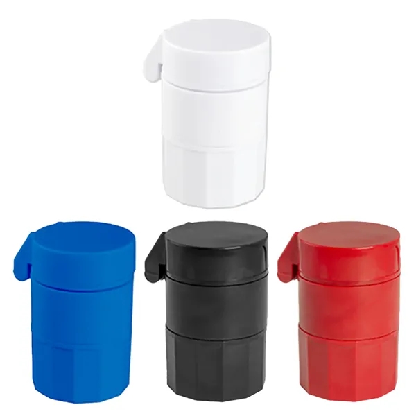 4-in-1 3 tier pill holder with cutter with 1 color pad... from ASI 37218 Athena Promo (tm)