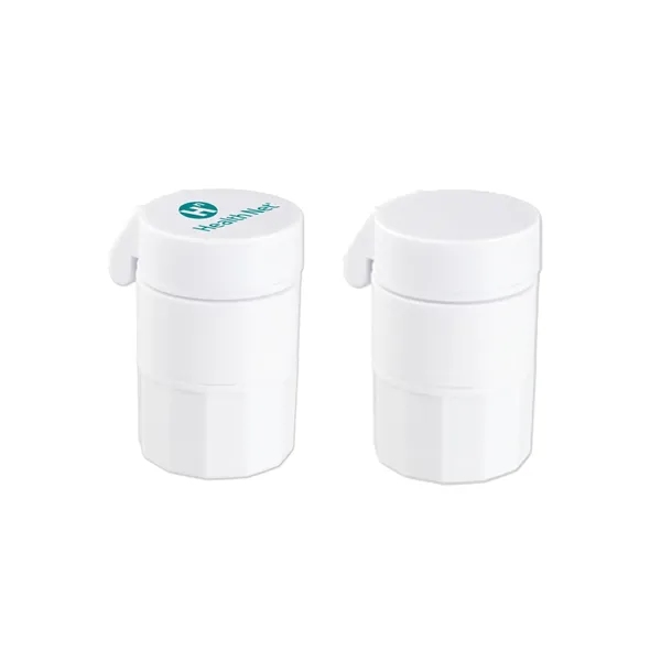 4-in-1 3 tier pill holder with cutter with 1 color pad... from ASI 37218 Athena Promo (tm)