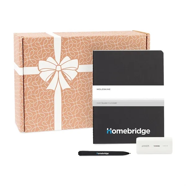 Gift set with a ruled page journal, Go Pen and 5,000mAh... from ASI 56070 Gemline / Gemline®