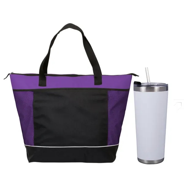 Shopping Tote with Snacks... from ASI 89971 Stuff A Mug
