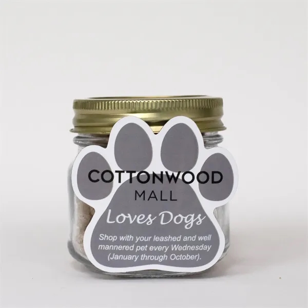 Half Pint Jar with Paw Magnet Pet Fill... from ASI 68507 The Magnet Group