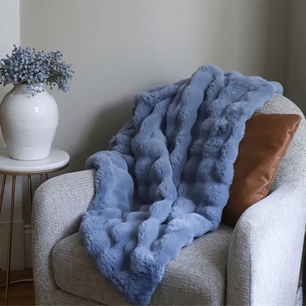 50" x 60" Plush faux fur blanket... from ASI 73520 Neet Feet / Kanata Blanket