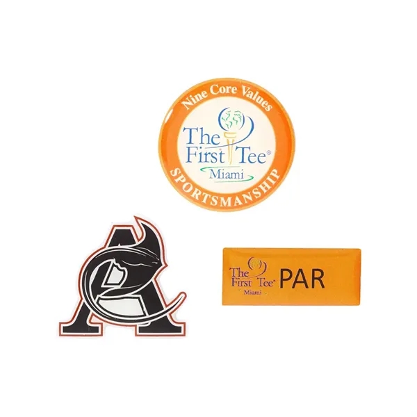 3/4", 1", 1.25", 1.5" or 2" offset printed iron trading pin... from ASI 62088 IDProductsource