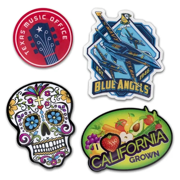 3/4", 1", 1.25", 1.5" or 2" offset printed metal lapel pins... from ASI 62088 IDProductsource