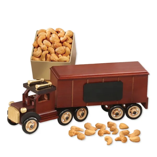 Classic eighteen wheeler filled with chocolate almonds, cashews, or both and... from ASI 68680 Maple Ridge Farms Inc