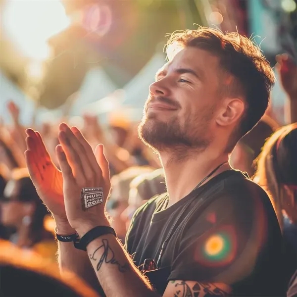 2.5" x 2.5" Custom Glow-In-The-Dark Temporary Tattoo. Perfect for evening concerts,... from ASI 43530 California Tattoos