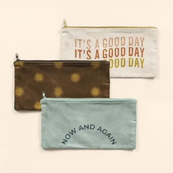 Long zippered corduroy pouch large enough to hold  a variety... from ASI 74710 Numo