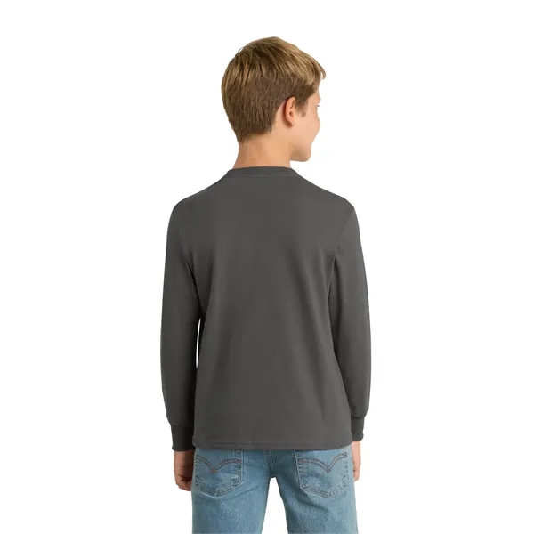 Port & Company Youth Long Sleeve Core Cotton Tee.... from ASI 84863 SanMar