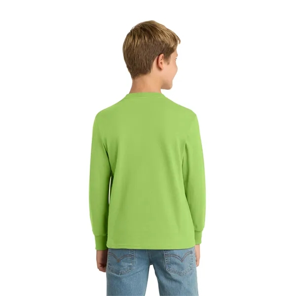 Port & Company Youth Long Sleeve Core Cotton Tee.... from ASI 84863 SanMar